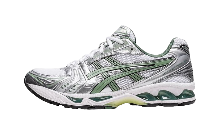 ASICS GEL-KAYANO 14 WHITE PURE SILVER SLATE GREY SAGE