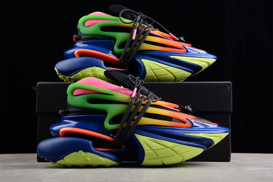 Balmain B-Runner Sneakers Multicolor Neon – Luxus trifft Future-Design in Farbe