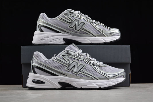 New Balance 2002R in a grey/silver